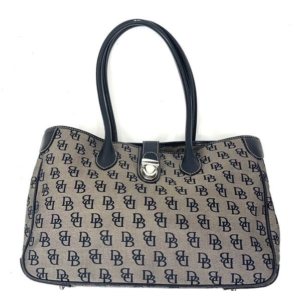 Dooney & Bourne signature canvas leather Handbag - Picture 2 of 9